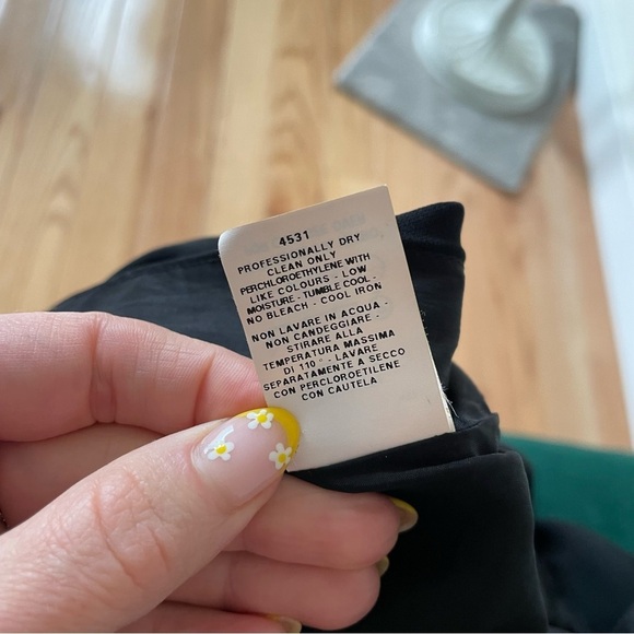 Moschino Vintage 2000s Y2K Square Neck Open Back Black Sheath Mini Dress EUC 4 - Picture 10 of 12